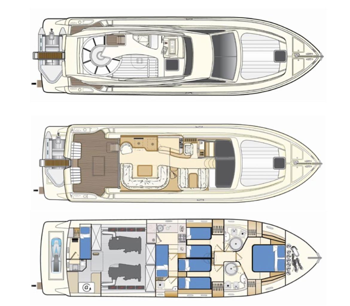 1999 FERRETTI YACHTS 53 
